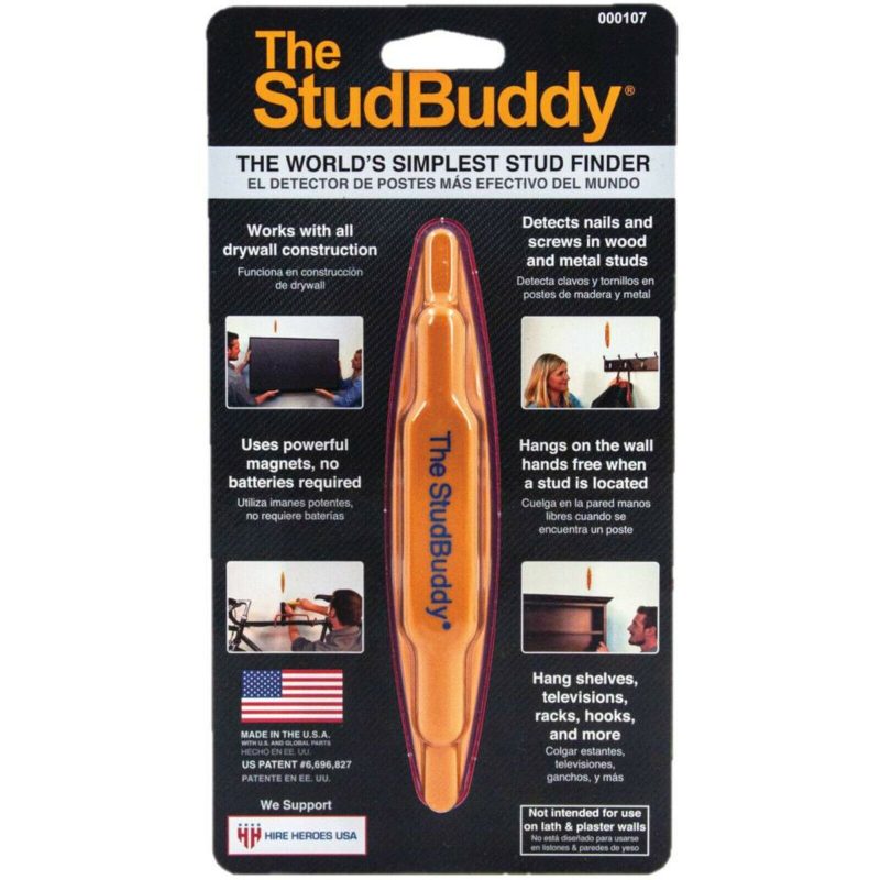 000107 The StudBuddy, The World's Simplest Stud Finder, 605594100107, USA MADE