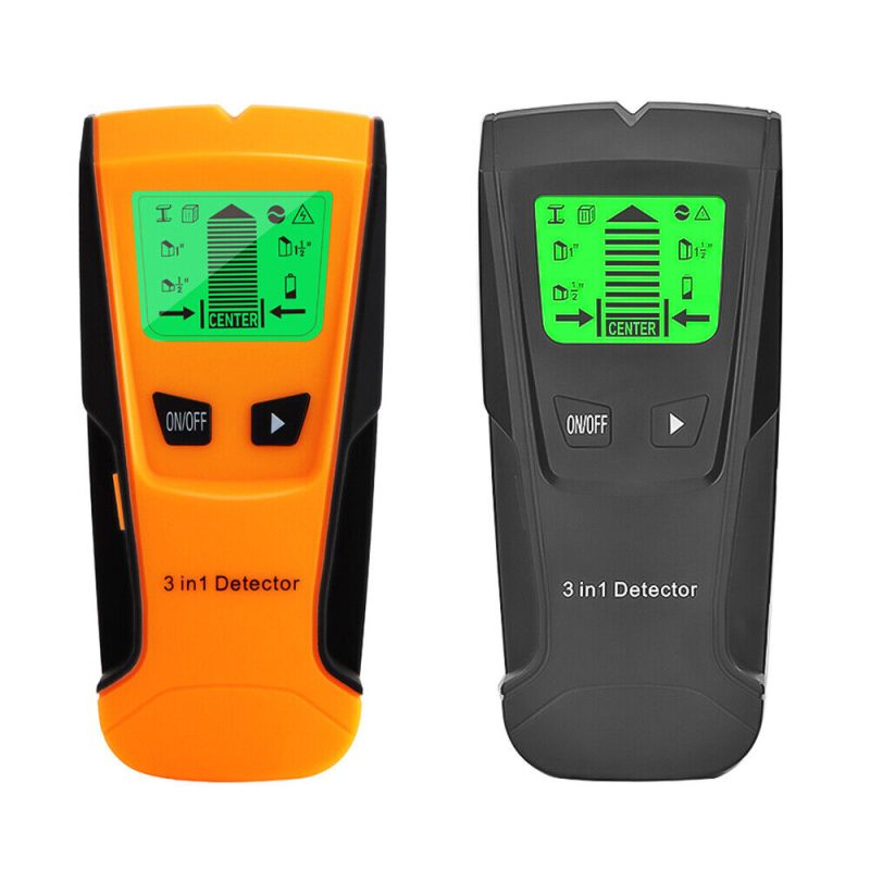 3 in 1 Digital LCD Stud Finder Wall Metal Wood Detector AC Cable Live Scanner