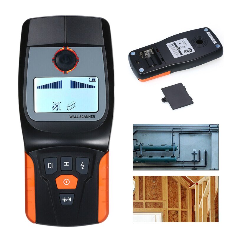 4 in 1 LCD Display Stud Finder Wood Metal Pipe Wire Wall Sensor Scanner Detector