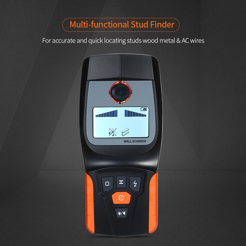 4 in 1 LCD Display Stud Finder Wood Metal Pipe Wire Wall Sensor Scanner Detector