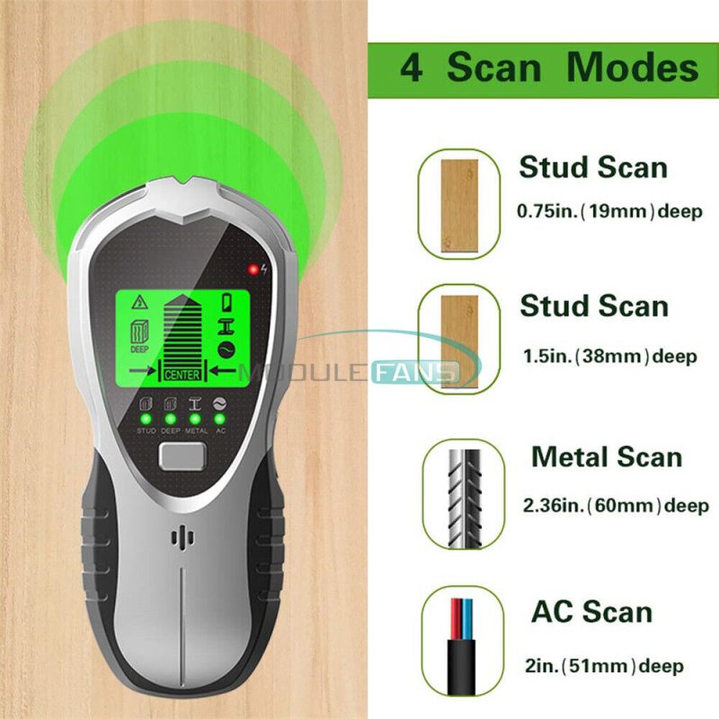 4-in-1 Digital Stud Finder Sensor Scanner Metal Detector Beam Wall Beep Alarm