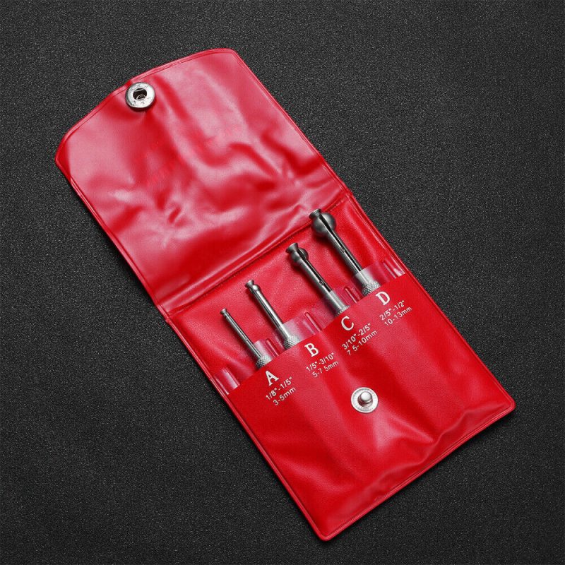 4PCS Small Hole Gauge   Small Hole Gauge  Hole Gage Set