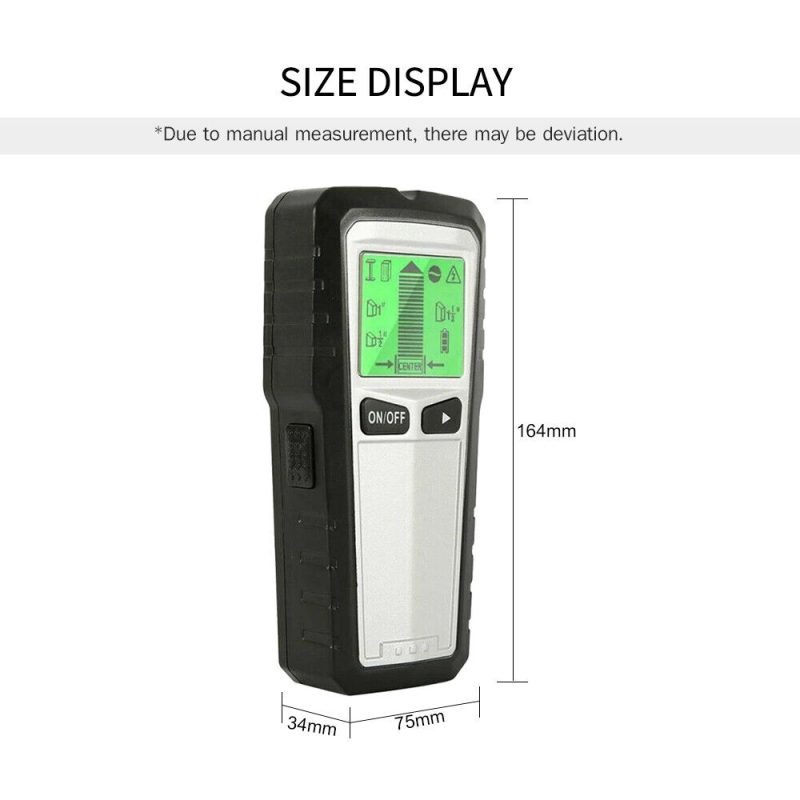 5 in 1 LCD Digital Stud Finder Wall   Metal Wood Wire  N7B4