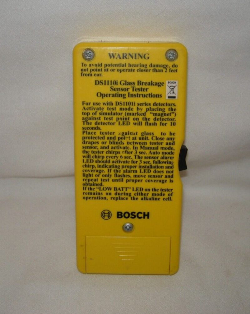 Bosch DS1110i Glass Breakage Sensor Tester