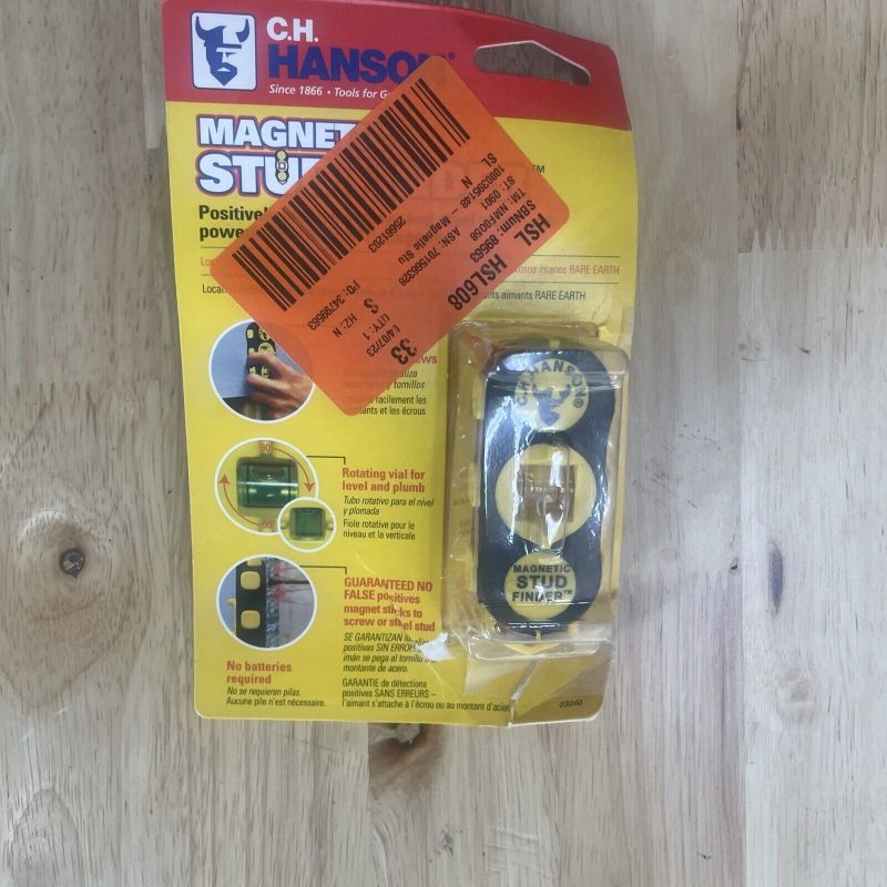 C.H. Hanson 03040 4.625 in.   L X 1.5 in.   W Magnetic Stud Finder 2 in.   1 pc