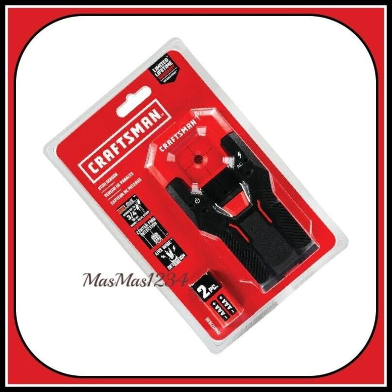 Craftsman Metal & Wood Stud Finder, 3/4" Scan Depth, Sensor Tool, AC Detection