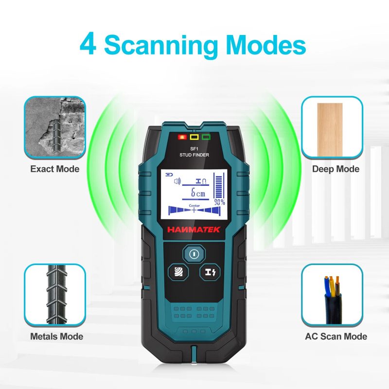 Finder Wood Studs Metal Detecion Detection of live cable Metal Depth Measurement