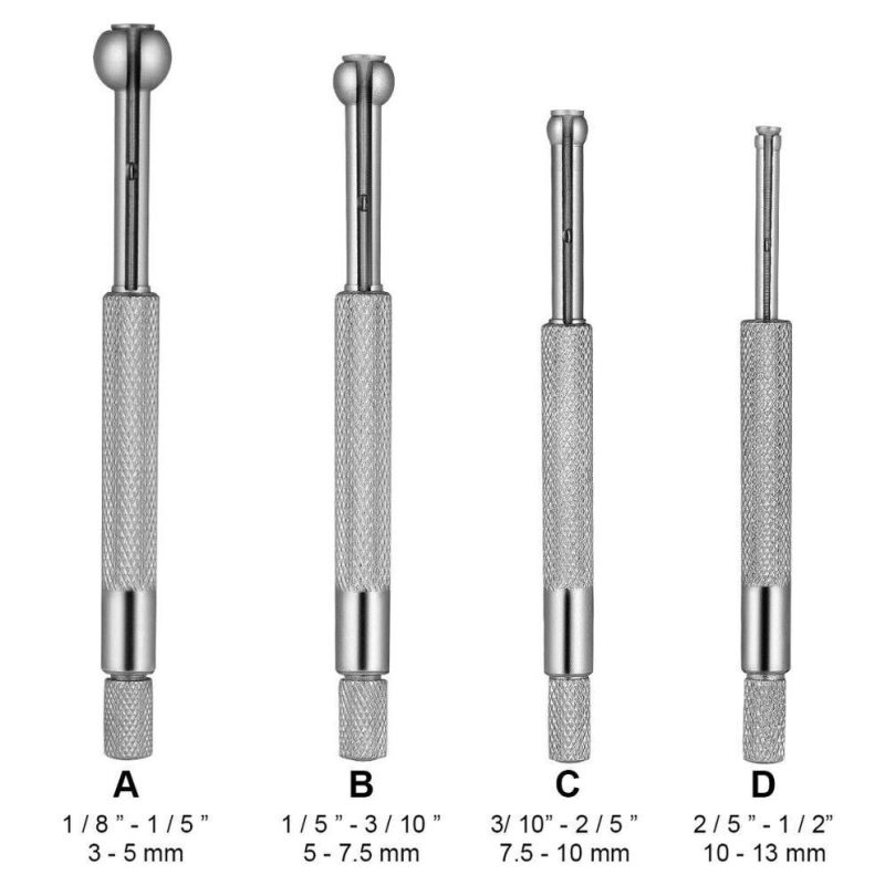 Gage Gauge Set Telescoping Bore Gauge Hole Gauge Bore Guide Telescopic Gauge