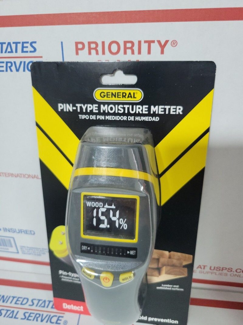 General Tools MM7 Pin-Type Digital Display Wood Drywall Moisture Detector Meter