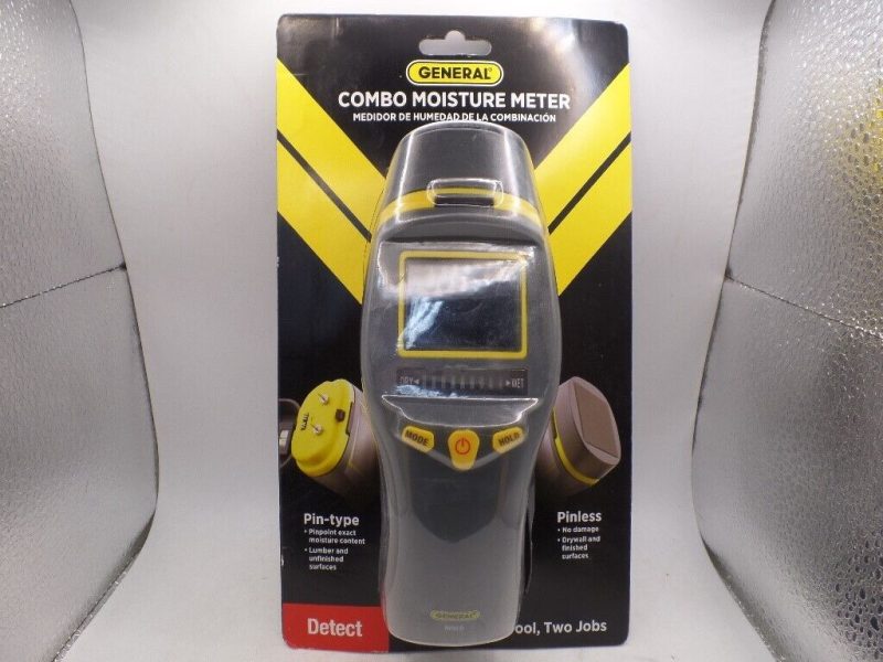 GENERAL TOOLS MM9 COMBO PIN & PINLESS MOISTURE METER FOR WATER-MOLD PREVENTION