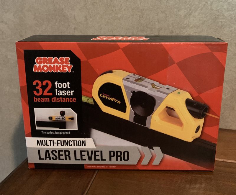 Grease Monkey Multi-function Laser Level Pro 32 Ft Beam Distance