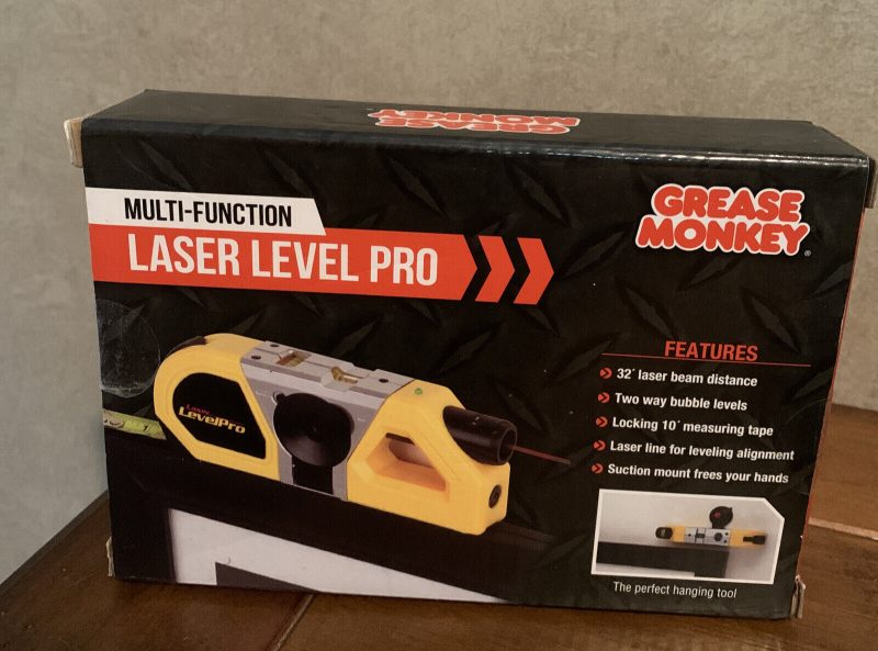 Grease Monkey Multi-function Laser Level Pro 32 Ft Beam Distance