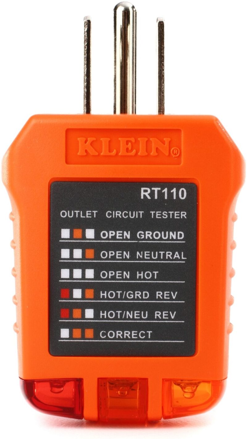 Klein Tools RT110 Power Outlet Receptacle Tester (5-pack) Bundle