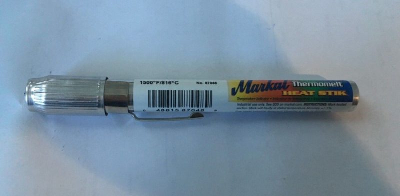 Markal Thermomelt Heat Stik Temperature Indicator Stick 1500 Degrees Fahrenheit