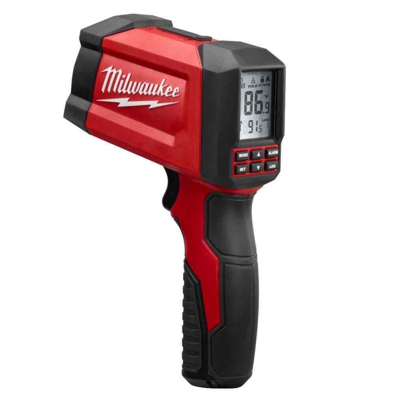 Milwaukee 2269-20 30:1 Premium LCD Infrared/Contact Temp Gun, 9V Alkaline