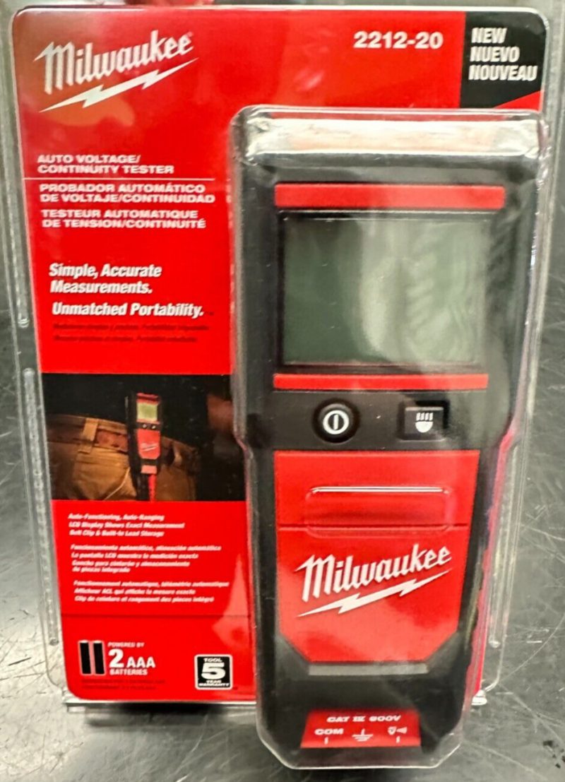 NEW Milwaukee 2212-20 Auto Voltage/Continuity Tester BRAND NEW