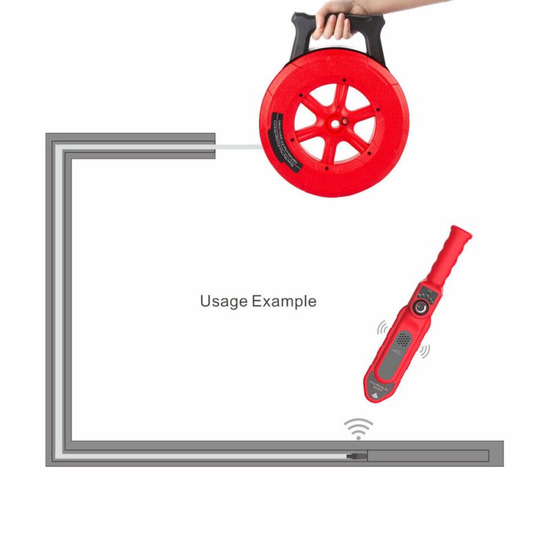 NF-5140 40m Pipes Blockage Locating Tool Locating Instrument waterproof B7L9