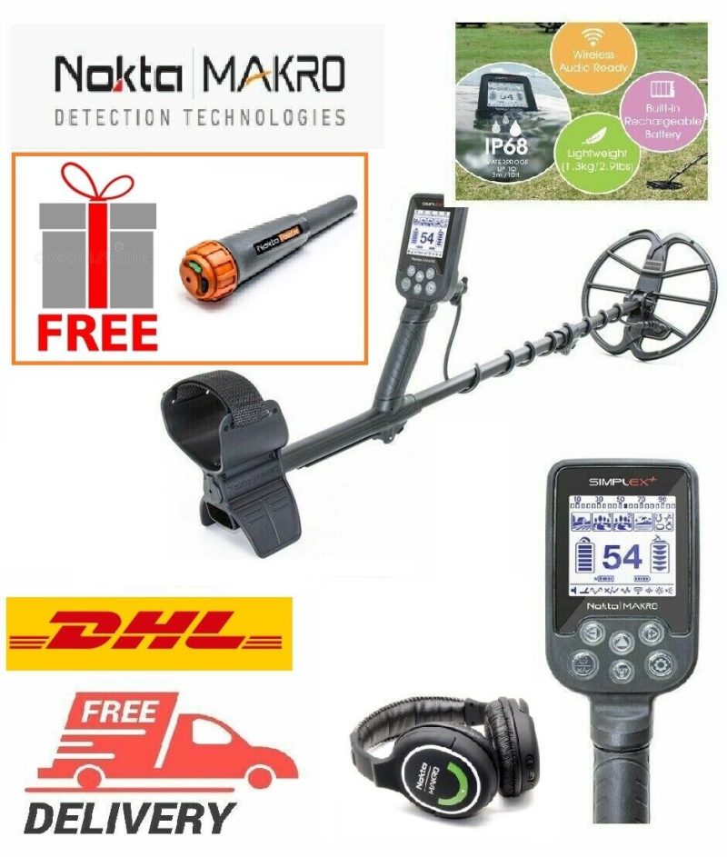 NOKTA MAKRO SIMPLEX+ WHP+ PinPointer GIFT DETECTOR SIMPLE ENOUGH FOR BEGINNERS