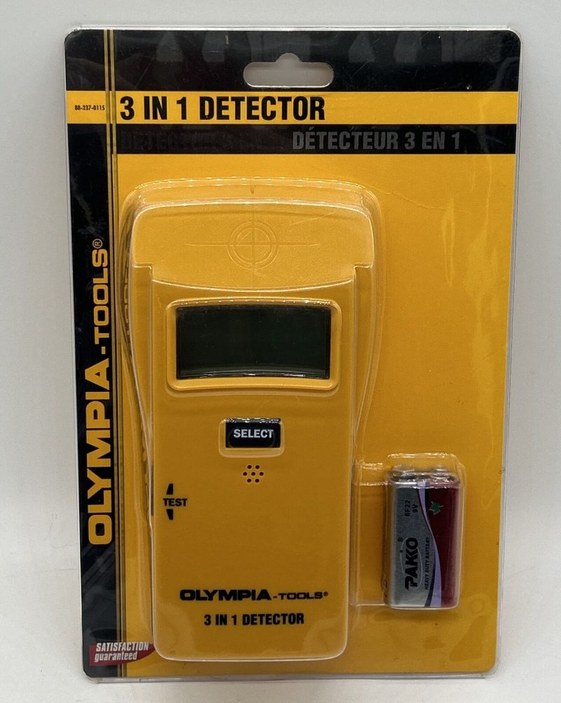 OLYMPIA-Tools 3 In 1 Detector Color Yellow 88-237-0115