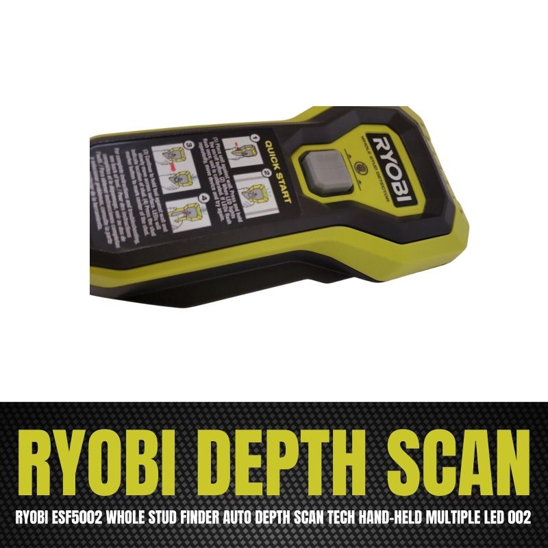 RYOBI ESF5002 Whole Stud Finder Auto Depth Scan Tech Hand-Held Multiple LED /05