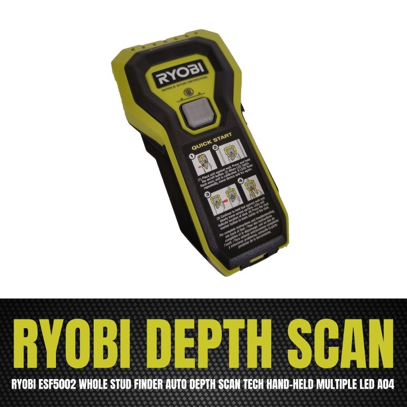 RYOBI ESF5002 Whole Stud Finder Auto Depth Scan Tech Hand-Held Multiple LED a04