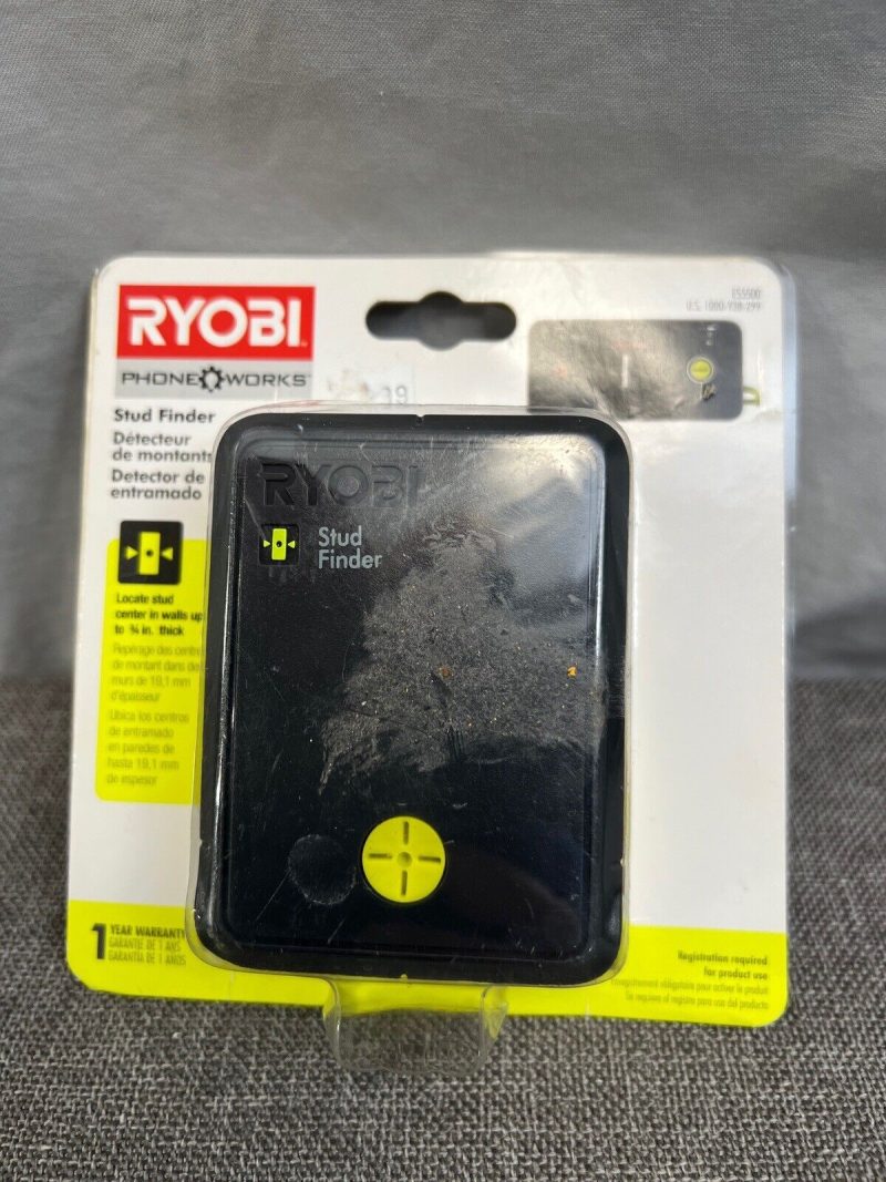 RYOBI ESF5500 Phone Works STUD FINDER ~ Works With Smartphones (Android/Apple)