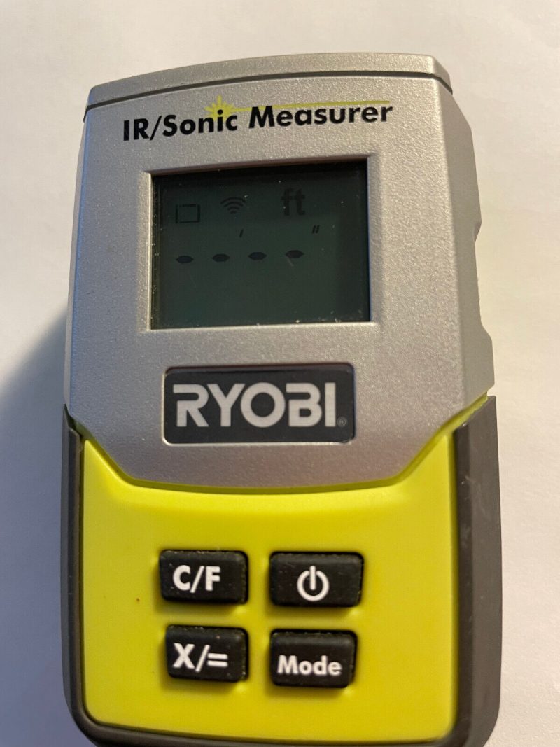 Ryobi I/R Sonic Measurer &  Infrared Thermometer Laser Pointer Model #E49IR01