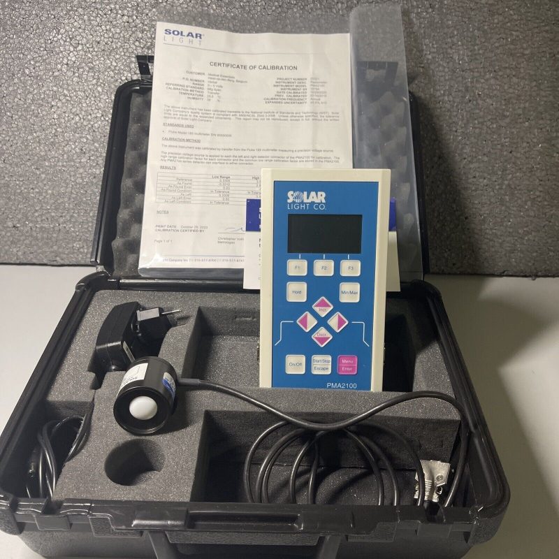 Solar Light PMA 2100 DataLogging Radiometer wSensor Uv-a/Uvb Detector / PMA2123C