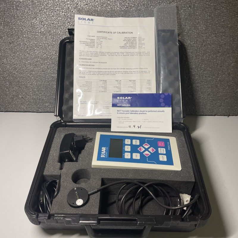 Solar Light PMA 2100 DataLogging Radiometer wSensor Uv-a/Uvb Detector / PMA2123C