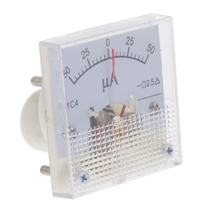 Square -50uA Analog Ammeter Meter  Auto  Measurement