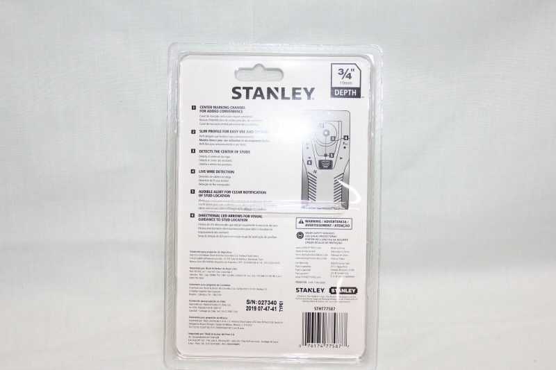 Stanley STHT77587 3/4” Depth Stud Sensor Yellow/Black  STHT77587 SEALED