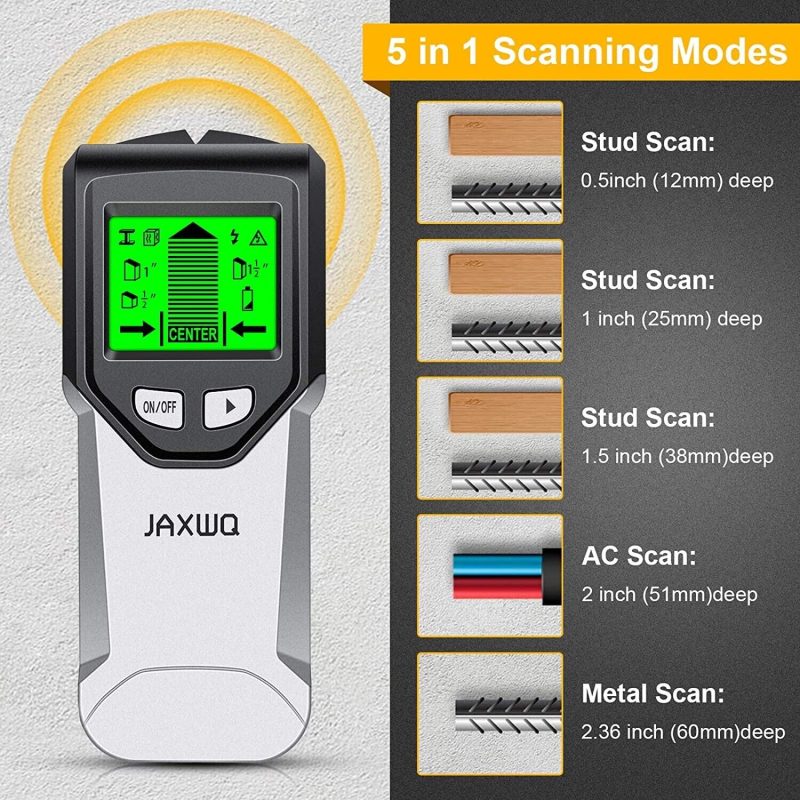 Stud Finder Wall Scanner 5 in 1Stud Detector with Intelligent Microprocessor ...