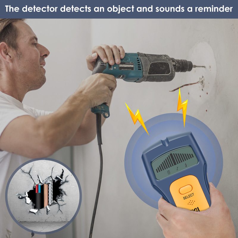 Wall Stud Finder Electric Stud Finder Wall Scanner 3 in 1 Handheld  Wall Wood♪