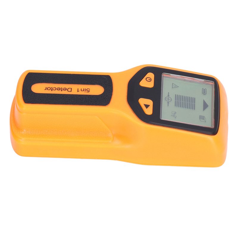 Yellow 5 In 1 Stud Finder Multifunctional Wall Scanner LCD Electronic Metal