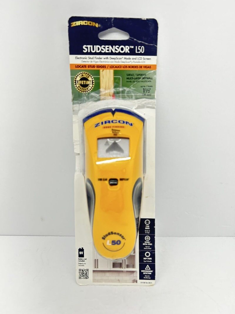 Zircon L50 Edge Finding StudSensor Deep Scanning Stud Finder