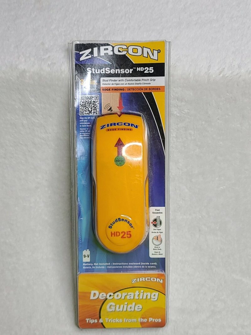 Zircon Stud Sensor HD25 3/4 Inch Yellow 9v