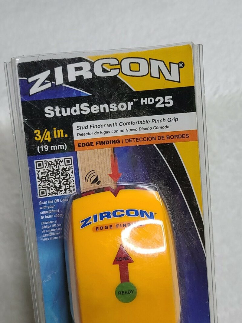 Zircon Stud Sensor HD25 3/4 Inch Yellow 9v