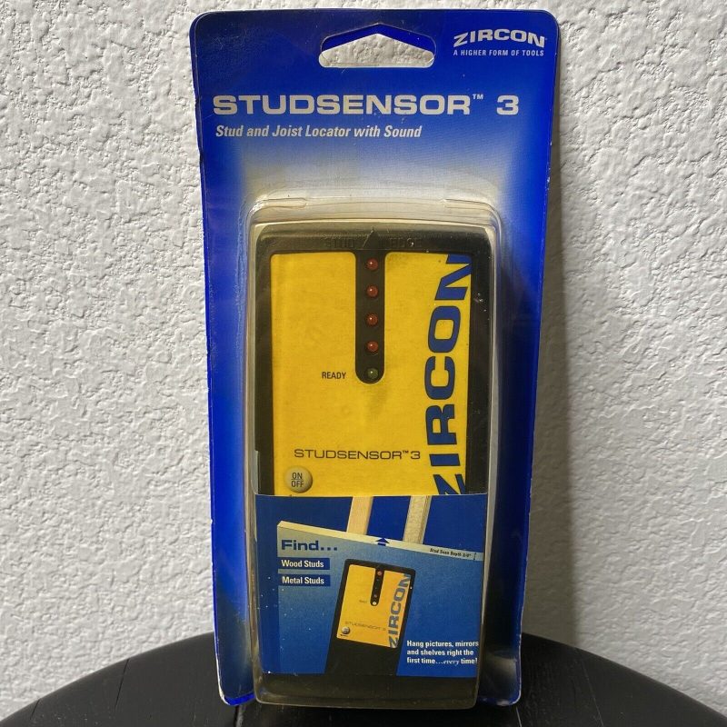 Zircon Studsensor 3 Stud Finder Battery Operated Finds Both Metal & Wood Studs