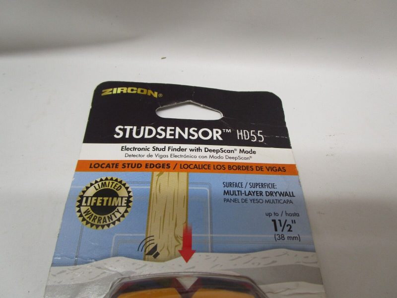 Zircon StudSensor HD55 Stud Finder for Metal & Wood w/ Deep Scan