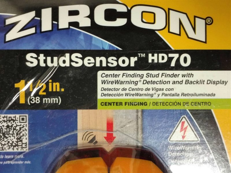 Zircon Studsensor HD70 Stud Finder (HL122)